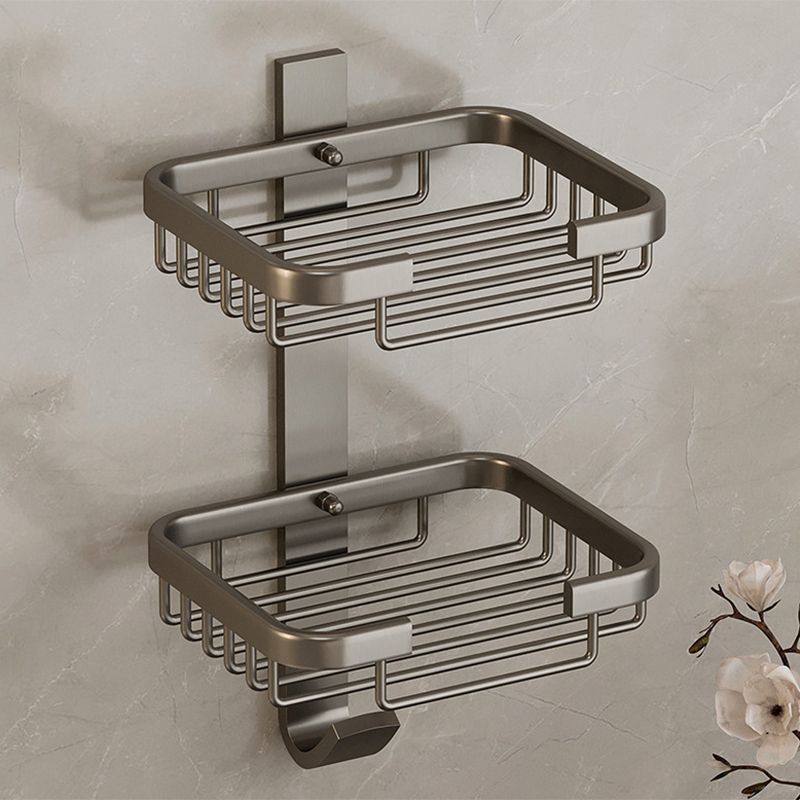 Siopsrl| Modern Bathroom Accessory Set Shelf Black/Silver/Grey Bathroom Accessories Set