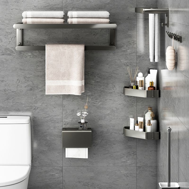 Siopsrl| Matte Gray Bathroom Hardware Set Modern Bathroom Accessories Set