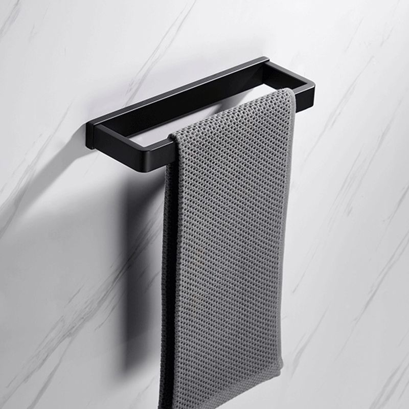 Siopsrl| Matte Black 5-piece modern bathroom accessory as individual piece or as set with towel bar