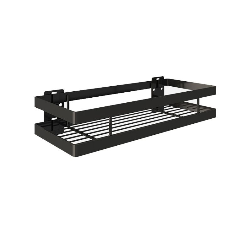 Siopsrl| 2-piece bathroom shelf made of matte black metal bathroom hardware set