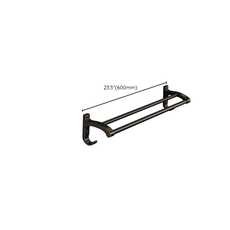 Siopsrl| Modern black metal bath hardware set towel bar bathroom hardware set