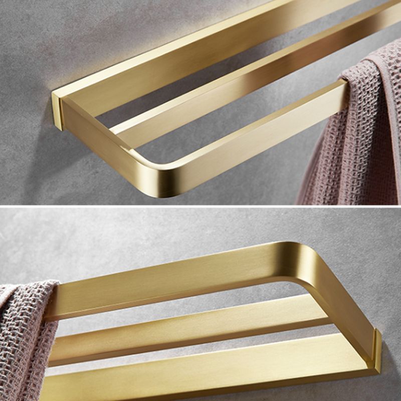 Siopsrl| Brushed Brass Bathroom Hardware Set Retro Golden Bathroom Accessories Set