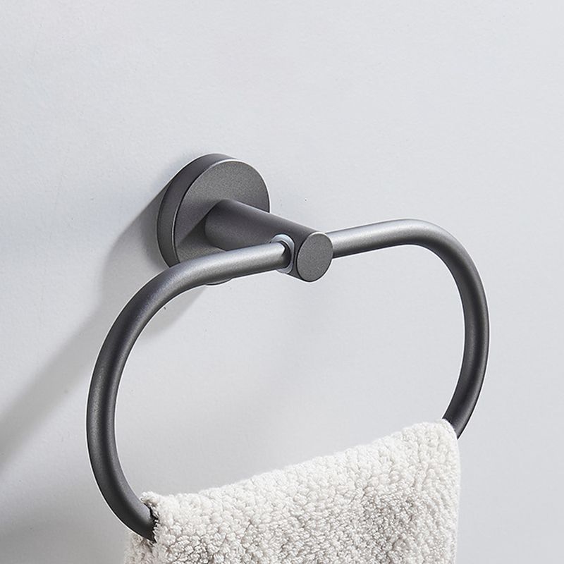 Siopsrl| Traditional Gray Brass Bathroom Hardware Set Towel Bar Bathroom Hardware Set