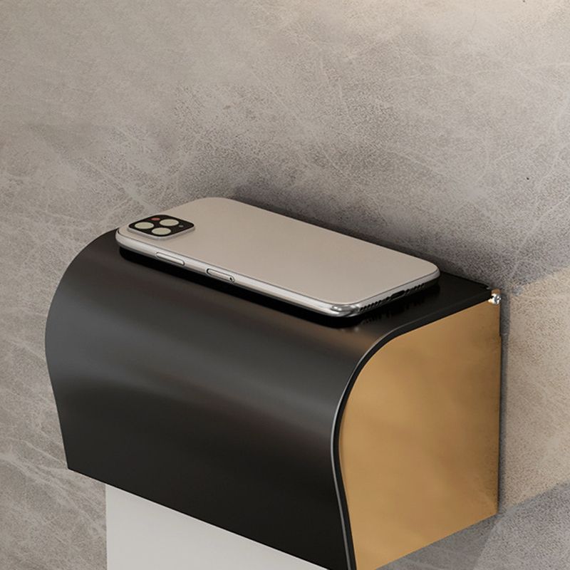 Siopsrl| Modernism Bathroom Accessories Hardware Set Black & Gold Bathroom Shelf/Towel Bar