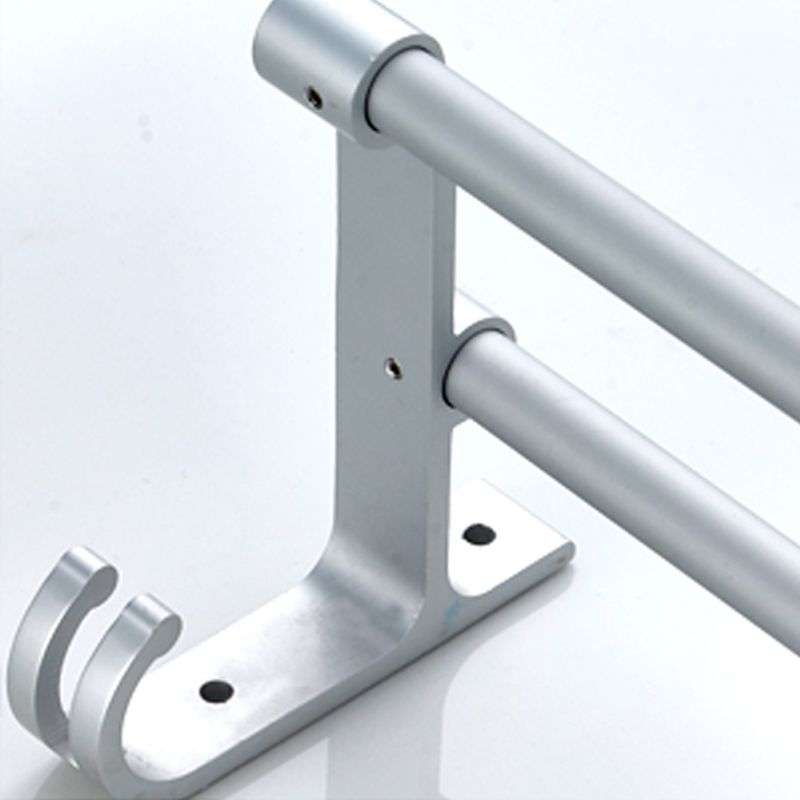 Siopsrl| Silver Contemporary Bathroom Hardware Set Stainless Steel Aluminum Bathroom Set
