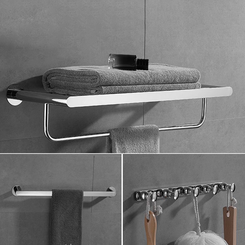 Siopsrl| Modern Bathroom Accessory Hardware Set Silver Bathroom Hardware Set