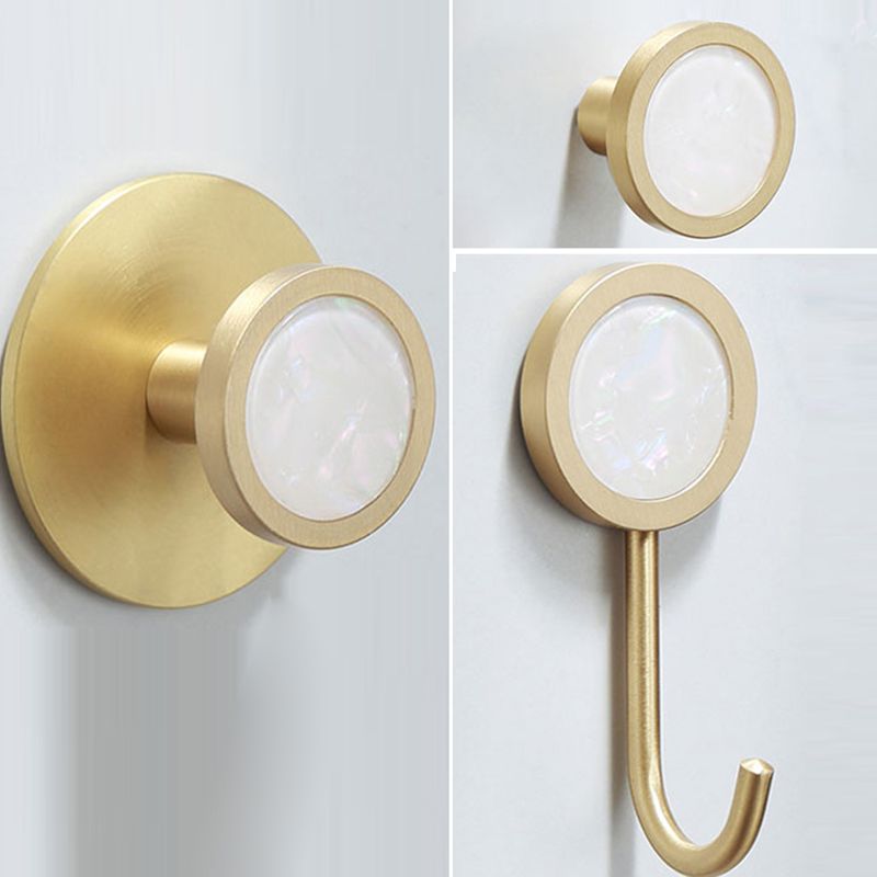 Siopsrl| Polished Brass Bathroom Accessory Set Marble Bathroom Hardware