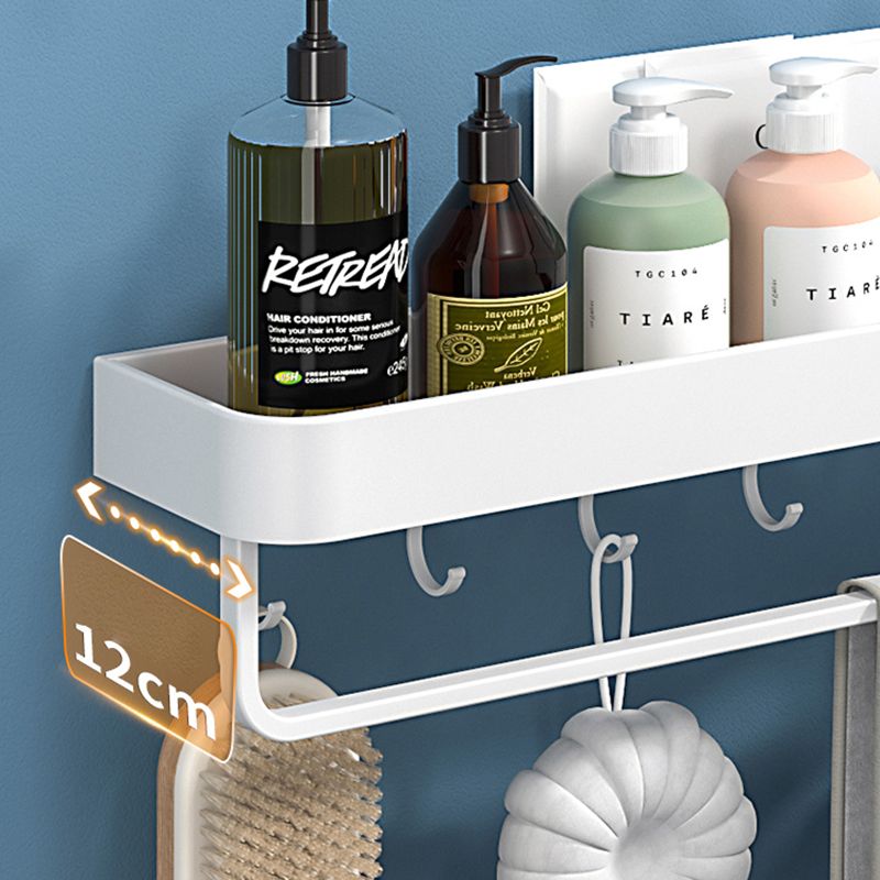 Siopsrl| White 2-piece Bathroom Hardware Modern Bathroom Accessories Set, Bathroom Shelf