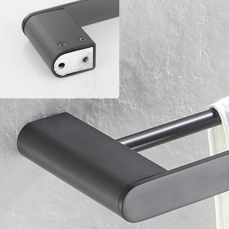 Siopsrl| 5-piece modern bathroom accessory set made of stainless steel with towel rail/robe hooks/toilet paper holder