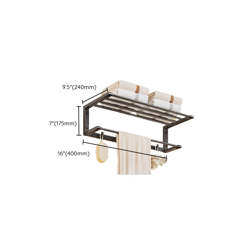 Siopsrl| Modern Bathroom Accessories Set Gray Towel Bar Bathroom Shelf Bathroom Hardware