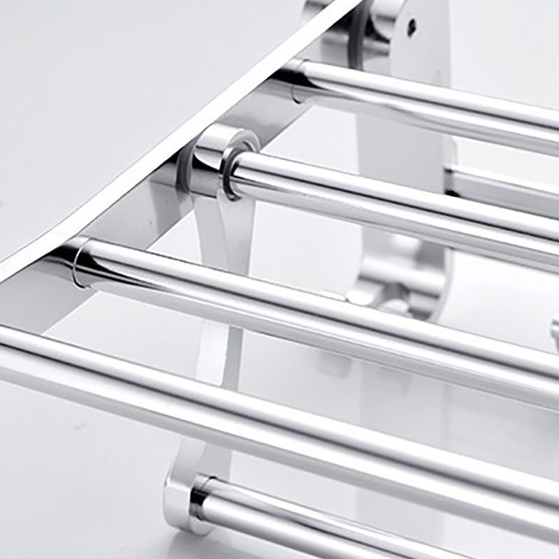 Siopsrl| Chrome/Black Classic Bathroom Accessory Set Modern Bath Shelf/Towel Bar & Paper Holder