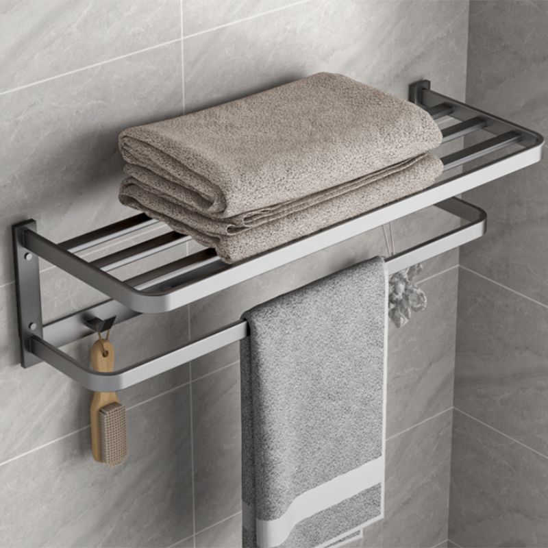 Siopsrl| Modern Gray Bathroom Accessory Kit Paper Holder Bath Shelf Bathroom Hardware Set