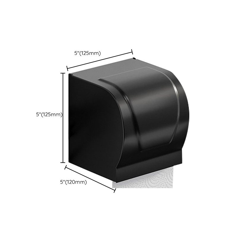 Siopsrl| Modern Aluminum Bathroom Accessory Set Matte Black Bathroom Shelf/Towel Holder/Paper Holder