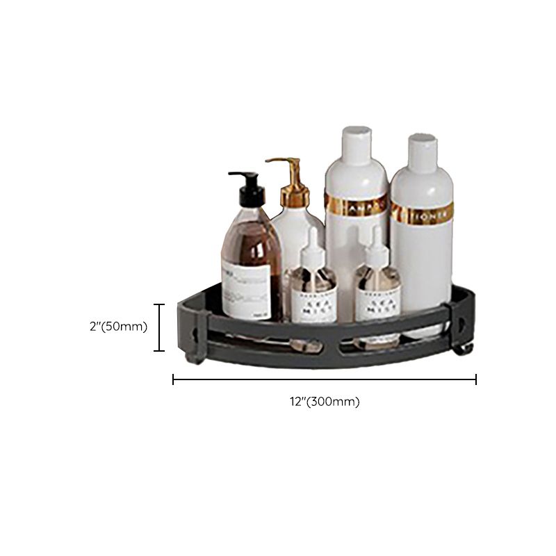 Siopsrl| Chrome/Black Classic Bathroom Accessory Set Modern Bath Shelf/Towel Bar & Paper Holder