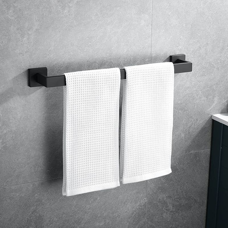 Siopsrl| 7-piece bathroom accessory set made of stainless steel with paper holder/robe hook/towel ring bar