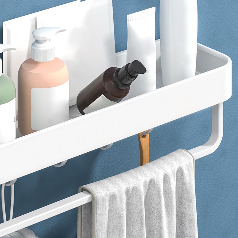 Siopsrl| White 2-piece Bathroom Hardware Modern Bathroom Accessories Set, Bathroom Shelf