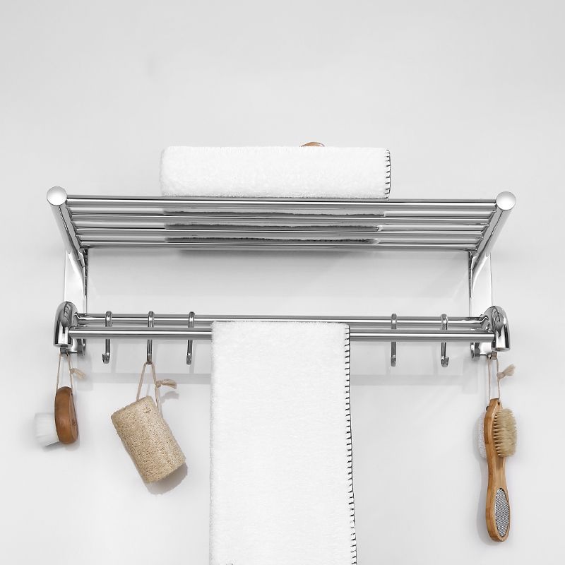 Siopsrl| Modern Bathroom Accessory Set Stainless Steel Bathroom Shelf Bathroom Set