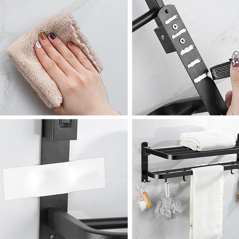 Siopsrl| Matt black bathroom accessory set Modern bathroom accessory hardware set