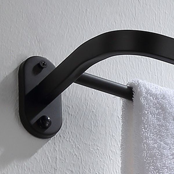 Siopsrl| Modern Bathroom Accessory Set Bath Shelf Towel Holder Matte Black Bath Hardware Set