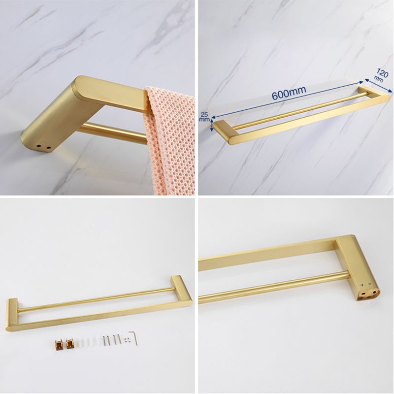 Siopsrl| Modern Bathroom Hardware Set Gold Towel Bar Bath Hardware Set