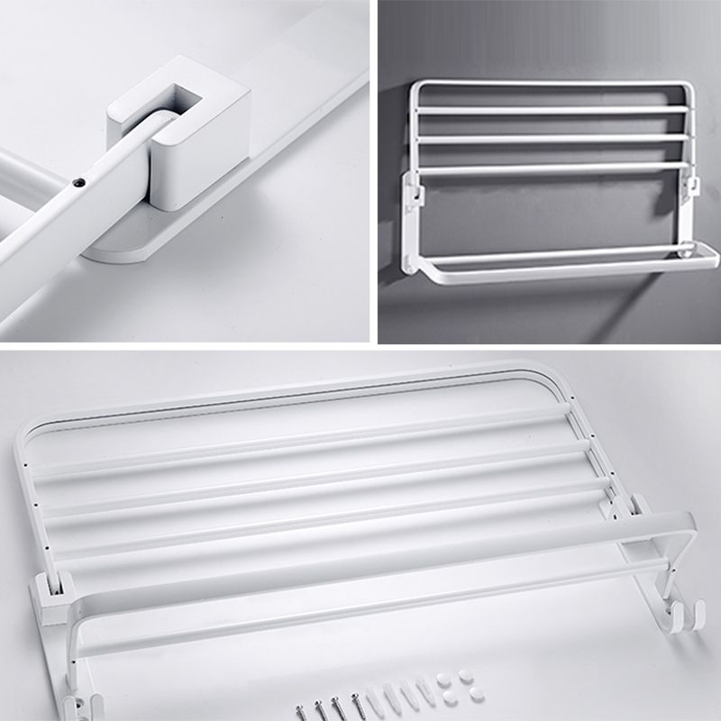 Siopsrl| White Bathroom Accessories Hardware Set Modern Bathroom Accessories Set, Towel Rack
