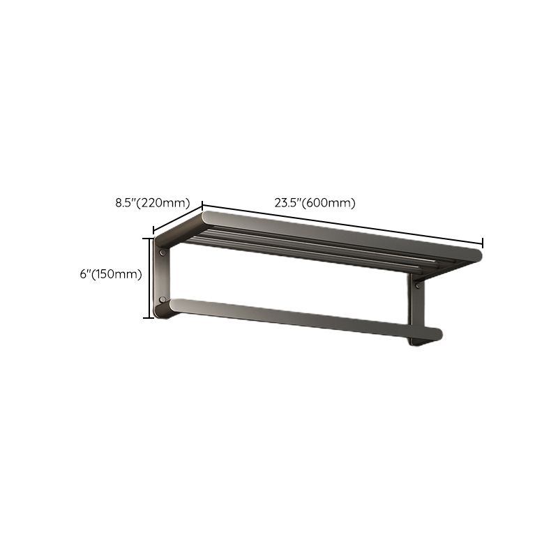 Siopsrl| Matte Gray Bathroom Hardware Set Modern Bathroom Accessories Set