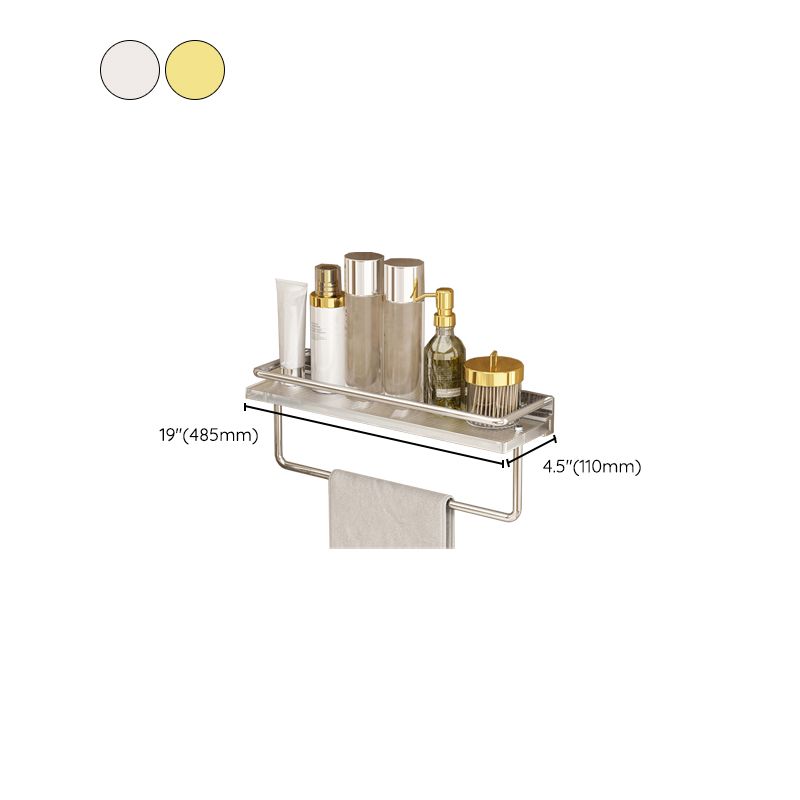 Siopsrl| Modern Silver/Gold Bathroom Hardware Set Bathroom Shelf Bathroom Set