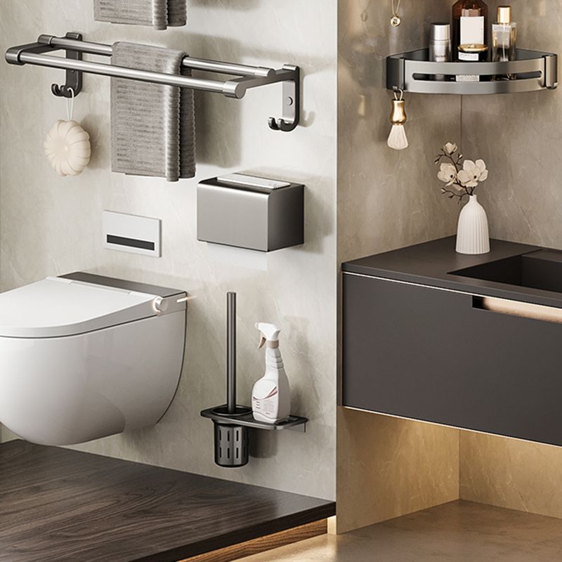 Siopsrl| Modern Bathroom Accessories Set Adhesive Mount Bathroom Accessories Set