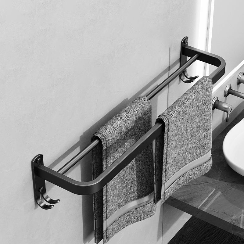 Siopsrl| Minimalist black bathroom accessory set paper holder towel bar bathroom hardware set