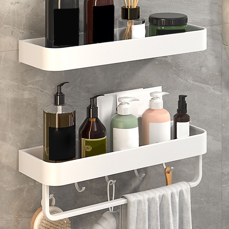 Siopsrl| White 2-piece Bathroom Hardware Modern Bathroom Accessories Set, Bathroom Shelf