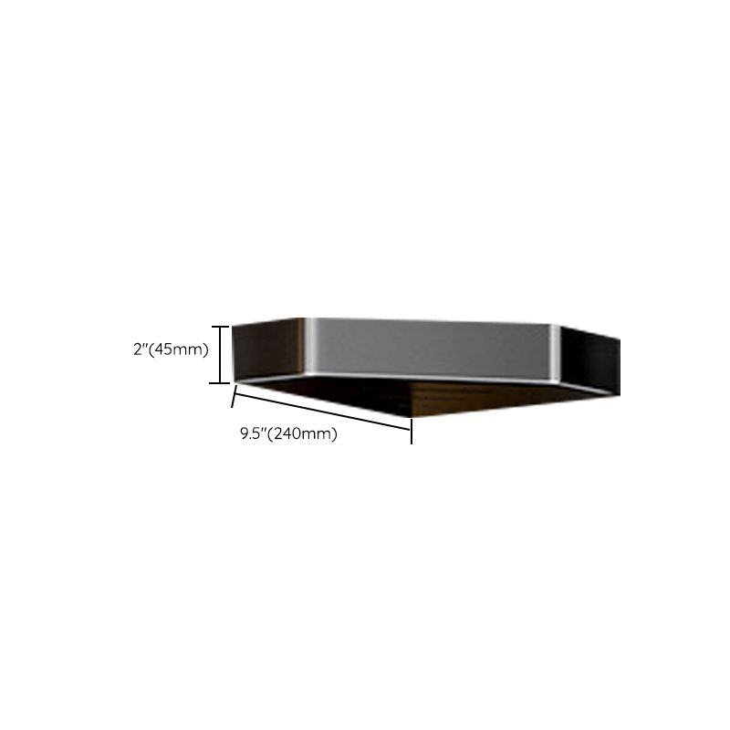 Siopsrl| Modern Bathroom Set with Bath Shelf/Towel Holder & Paper Holder Black Bathroom Hardware