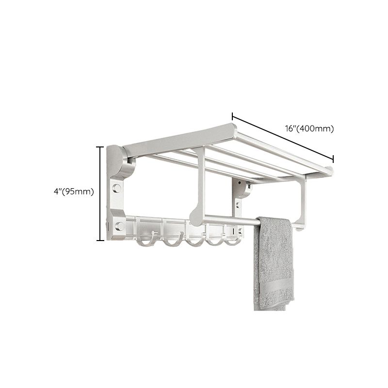Siopsrl| Chrome/Black Classic Bathroom Accessory Set Modern Bath Shelf/Towel Bar & Paper Holder