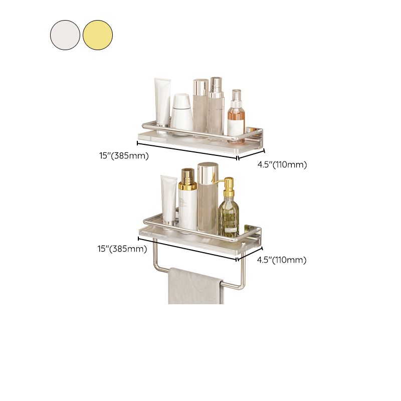 Siopsrl| Modern Silver/Gold Bathroom Hardware Set Bathroom Shelf Bathroom Set