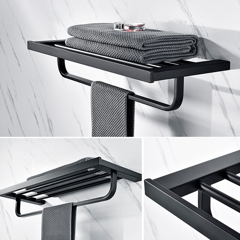 Siopsrl| 5-piece Modernism Bathroom Accessory Set in Matte Black Stainless Steel