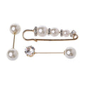 Siopsrl | Elegant Pearl and Crystal Brooch Set Siopsrl