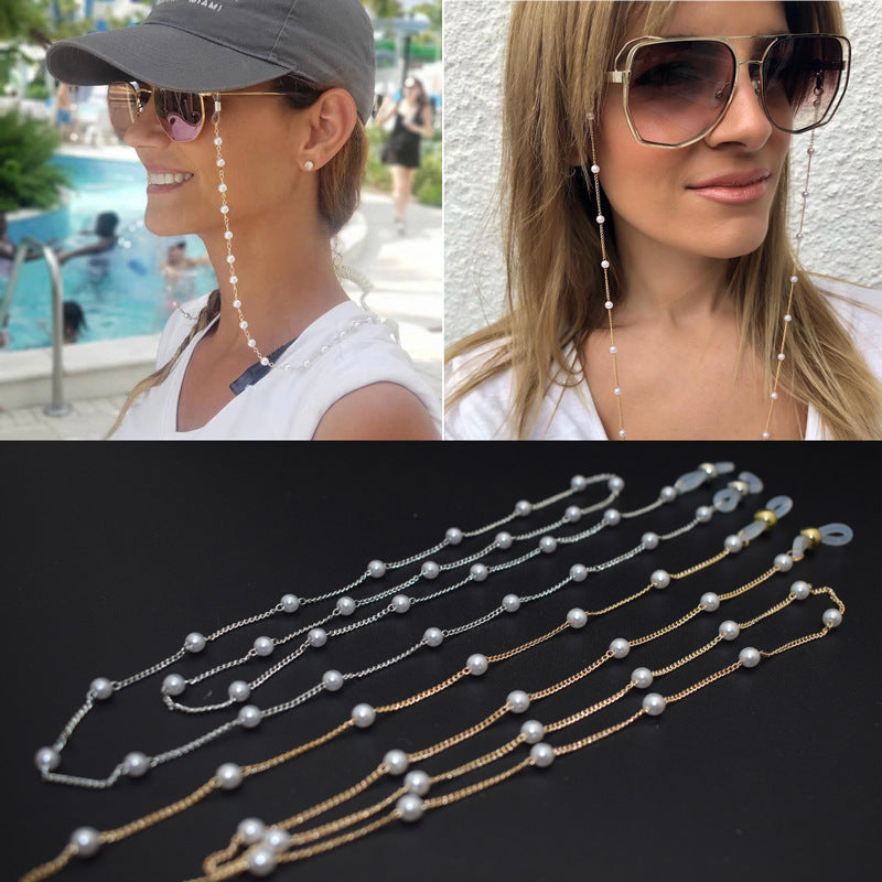Siopsrl | Elegant Multi-Strand Pearl Eyewear Chain Siopsrl