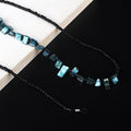 Beaded Eyewear Holder with Natural Shell Accents Siopsrl
