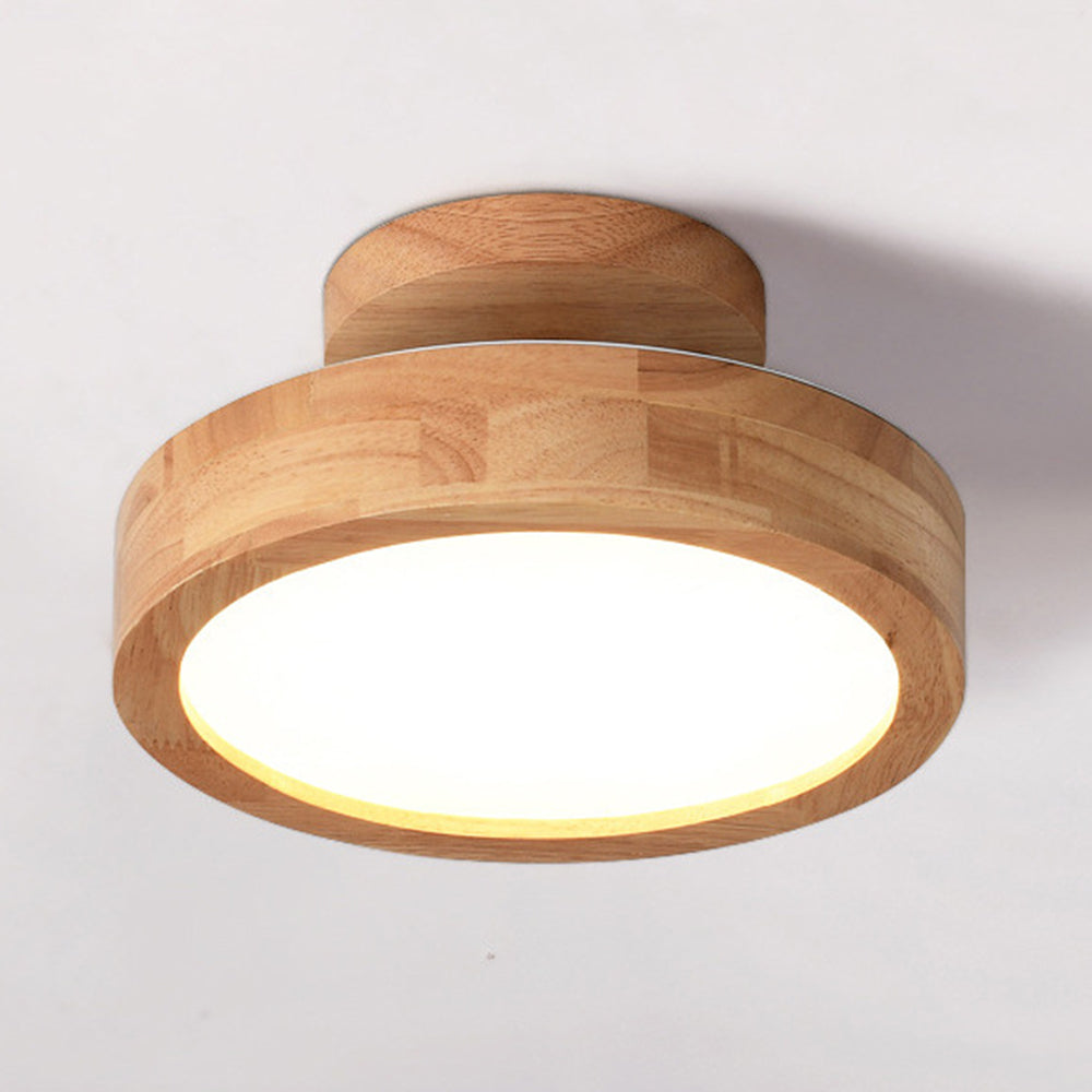 Siopsrl| Ceiling Light Wooden LED Flush Mount Fixture