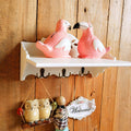 Decorative Wall Shelf with Hooks