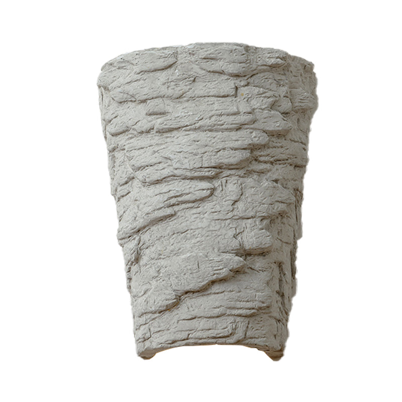 Siopsrl| Cement Bowl/Cylinder Shade Wall Lighting Modern Style 1 Light Bathroom Wall Light Fixture in Gray