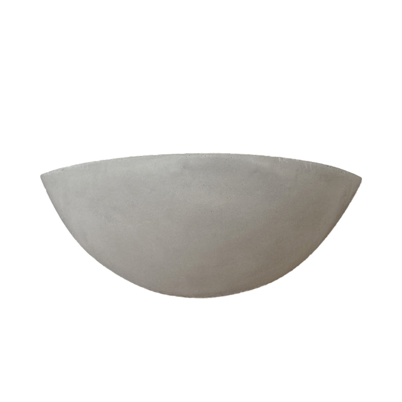 Siopsrl| Cement Bowl/Cylinder Shade Wall Lighting Modern Style 1 Light Bathroom Wall Light Fixture in Gray