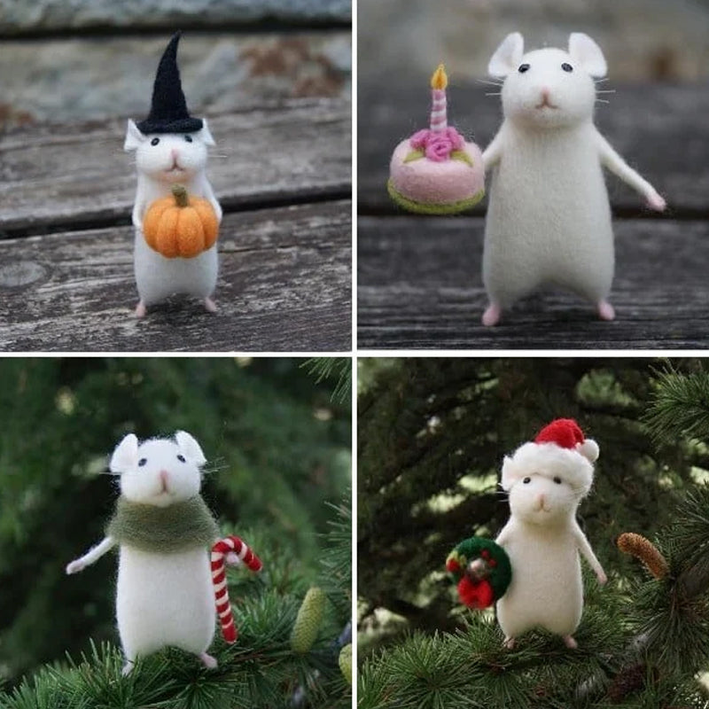 Siopsrl| Felt Mouse Halloween Ornament