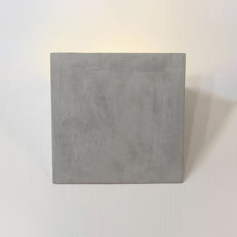Siopsrl| Cement Bowl/Cylinder Shade Wall Lighting Modern Style 1 Light Bathroom Wall Light Fixture in Gray