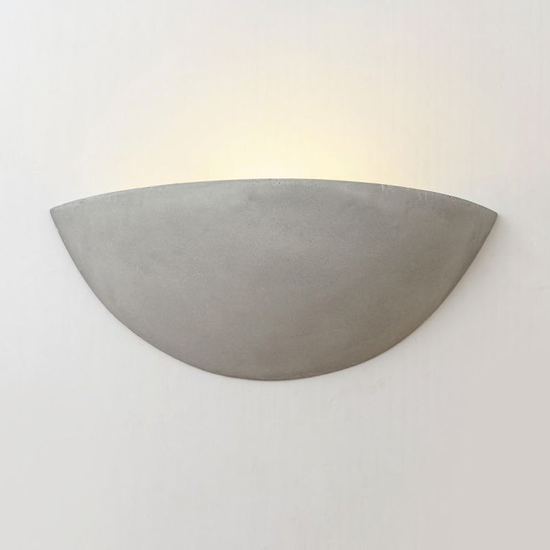 Siopsrl| Cement Bowl/Cylinder Shade Wall Lighting Modern Style 1 Light Bathroom Wall Light Fixture in Gray