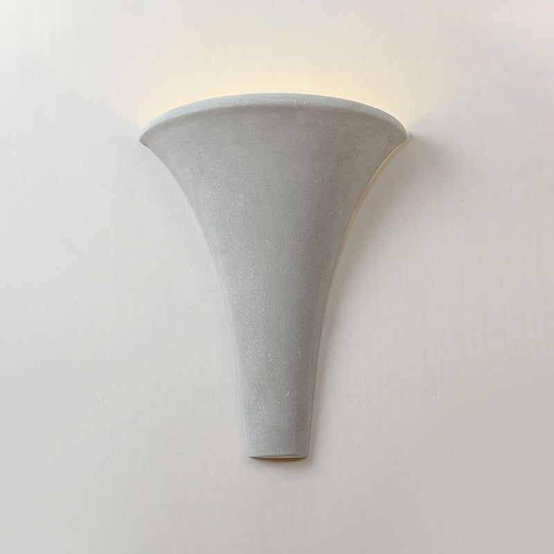 Siopsrl| Cement Bowl/Cylinder Shade Wall Lighting Modern Style 1 Light Bathroom Wall Light Fixture in Gray
