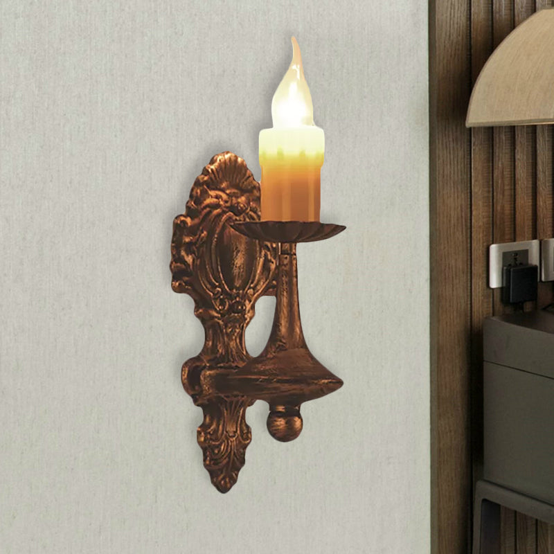 Siopsrl| A light wall lamp light industrial crackle glass vase shape lighting fixture in yellow, 3.5"/5"/14.5" wide