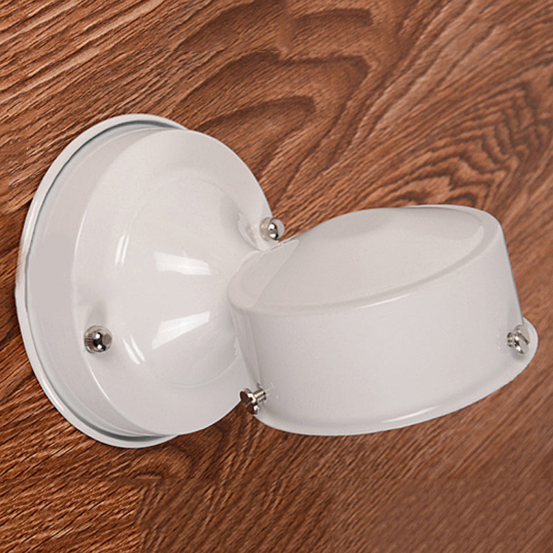 Siopsrl| 1 Light Passage Wall Lighting with Globe Checkered Glass Shade Modern Black/White Wall Lamp Fixture