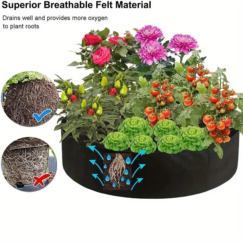 Siopsrl| Round Plant Growth Bag – Garden Container for Easy Plant Growth