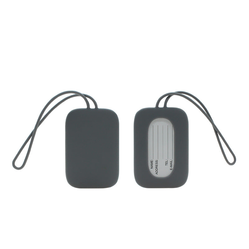 Siopsrl | silicone luggage tag with ID window and elastic strap Siopsrl