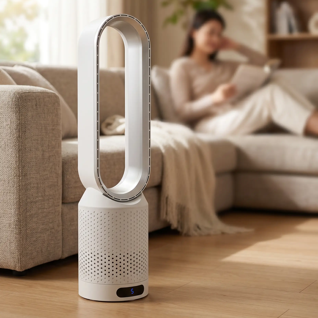 3-in-1 Portable Air Cooler with UV-C Purification, Ionizing Filter and 6L Tank